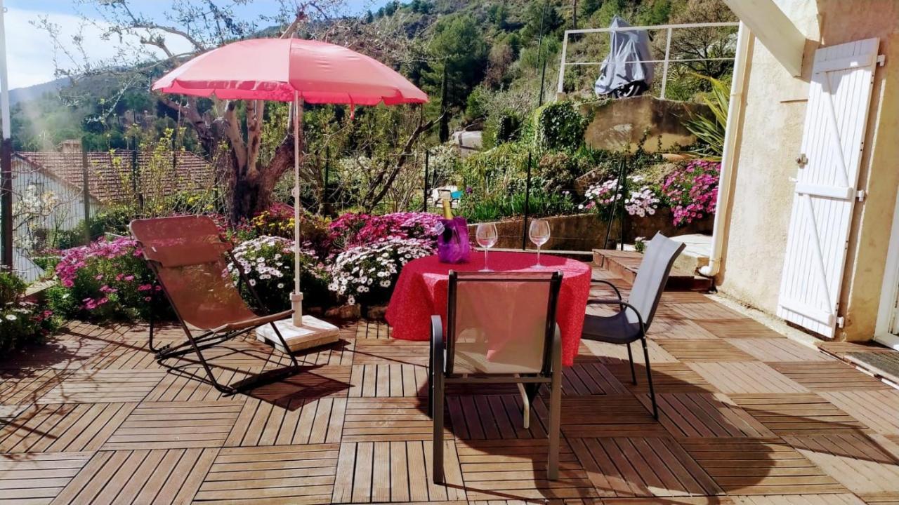 Studio Le Romantique A 20 Kms De Nice Bendejun Luaran gambar